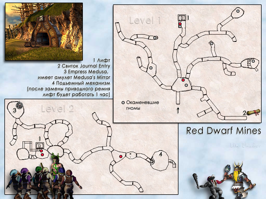 MIGHT AND MAGIC VII.  Red Dwarf Mines.